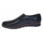 pantofi barbati bleumarin din piele naturala tip slip-on cu talpa confort 330EBLUE